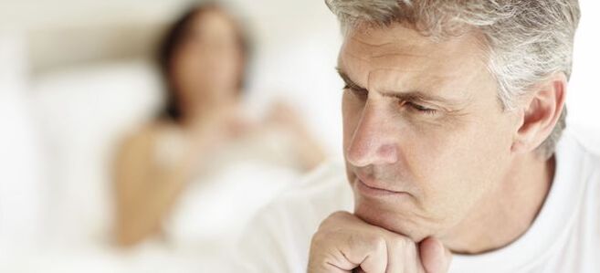 The man thought about the causes of decreased potency