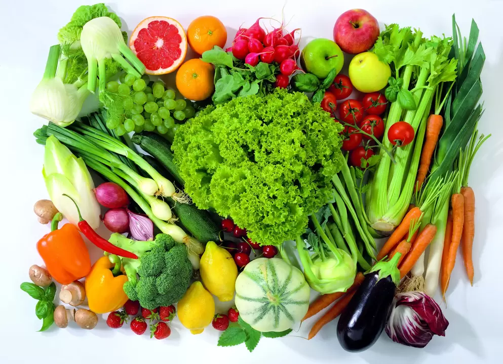 vegetables and fruits to effect