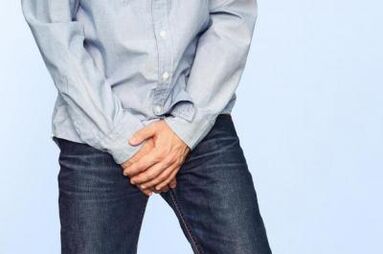 The lubrication of a man when stimulated